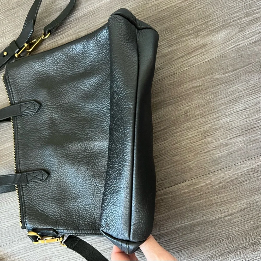 Madewell The Transport Crossbody Leather Bag in Black One Size - Picture 5 of 13